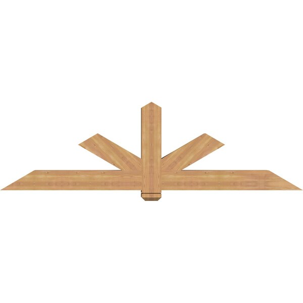 Ekena Millwork Kennewick Timber Gable Bracket, Western Red Cedar, 84"W x 24"H x 5 1/2"D x 5 1/2"F, 7/12 Pitch GBW084X24X0606KEN00SWR - main